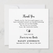 Pet Loss Custom 8 Foto Hond Memorial Sympathie Bedankkaart (Achterkant)