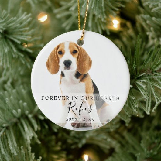 Pet Loss Dog Cat Memorial Keramisch Ornament (Boom)