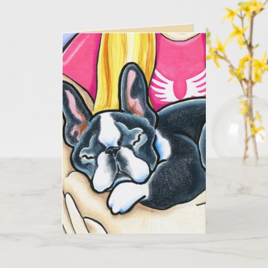 Pet Loss Dog Gezegde Goodbye Tributie van Group Kaart (Gele Bloem)