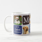 Pet Loss Dog Memorial Custom Stylish Modern Foto Koffiemok (Links)
