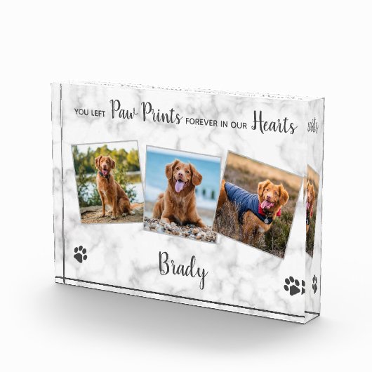 Pet Loss Dog Memorial Fotoblokken (Rechts)