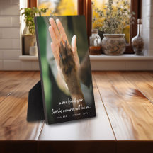 Pet Loss Dog Photo Remembrance Plaque