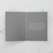 Pet Loss Dog Sympathy Grijze Hand getekend Kaart (Binnen)