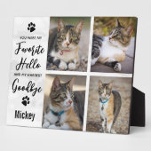 Pet Loss Foto Collage Cat Memorial Fotoplaat (Zijkant)