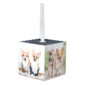 Pet Loss Gift Dog Memorial 4-Photo Keepslag Decoratie (Achter hoekig)