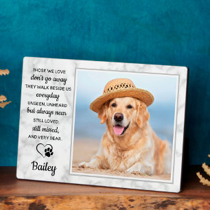 Pet Loss Gift Sympathie Foto Pet Memorial Fotoplaat