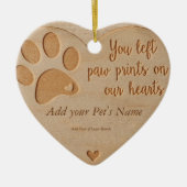 Pet Loss - Hart Hout Zoals Ornament (Voorkant)