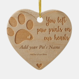 Pet Loss - Hart Hout Zoals Ornament