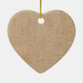 Pet Loss - Hart Hout Zoals Ornament (Achterkant)