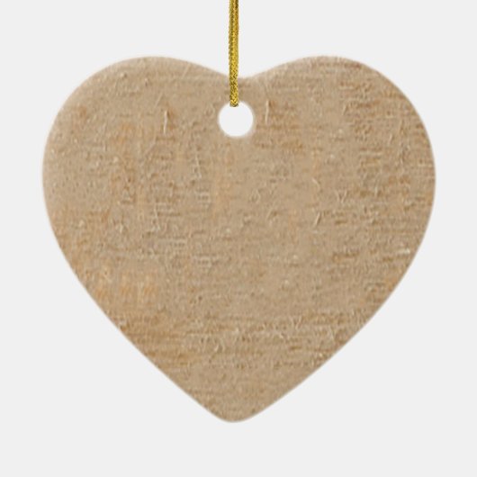 Pet Loss - Hart Hout Zoals Ornament (Achterkant)