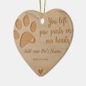 Pet Loss - Hart Hout Zoals Ornament (Links)