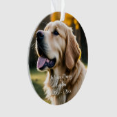 Pet Loss Hond Sympathie Ornament (voorkant)