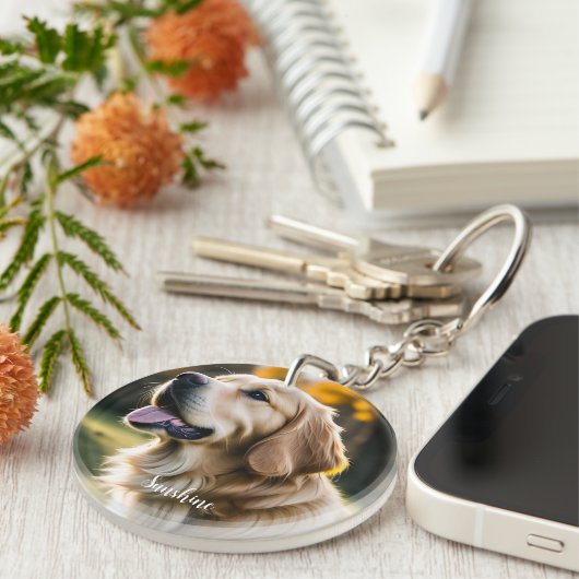 Pet Loss Hond Sympathie Sleutelhanger (Voorkant Rechts)
