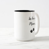 Pet Loss Hond Sympathie Tweekleurige Koffiemok (Voorkant rechts)