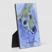 Pet loss: Jij bent mijn zonneschijn: hondenliefheb Fotoplaat (Zijkant)