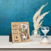 Pet Loss Keepsake Dog Photo Pet Memorial Fotoplaat (Insitu)