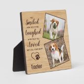 Pet Loss Keepsake Dog Photo Pet Memorial Fotoplaat (Voorkant)