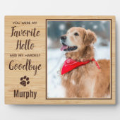 Pet Loss Keepslag Pet Memorial Foto Fotoplaat (Voorkant)