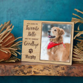 Pet Loss Keepslag Pet Memorial Foto Fotoplaat (Zijkant)