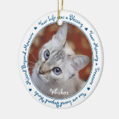 Pet Loss Keepslag - Sympathie Cat Pet Memorial Keramisch Ornament (Links)