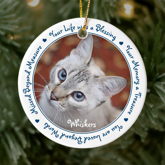 Pet Loss Keepslag - Sympathie Cat Pet Memorial Keramisch Ornament