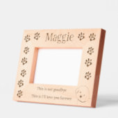 Pet Loss Memorial Bichon Frisé Gegraveerde Lijstjes (Links)