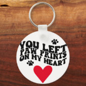 Pet Loss Memorial Foto Keepslag citeert sympathie Sleutelhanger (Achterkant)