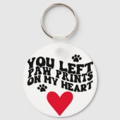 Pet Loss Memorial Foto Keepslag citeert sympathie Sleutelhanger (Achterkant)