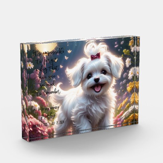 Pet Loss Memorial Fotoblok (Links)