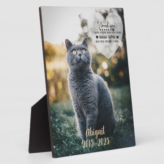 Pet Loss Memorial Fotoplaat (Zijkant)