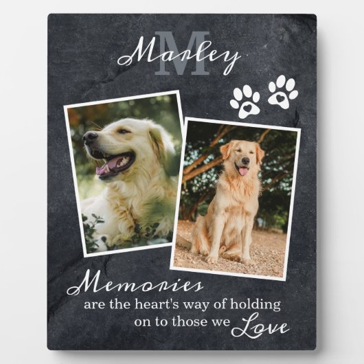 Pet Loss Memorial Gift Photo Plaque Fotoplaat (Voorkant)