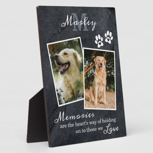 Pet Loss Memorial Gift Photo Plaque Fotoplaat (Zijkant)