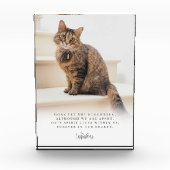 Pet Loss Memorial Keepsake White Fotoblokken (Voorkant)