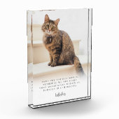 Pet Loss Memorial Keepsake White Fotoblokken (Links)