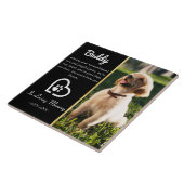 Pet Loss Memorial Remembrance Dog | Kat-sympathie Tegeltje (Zijkant)