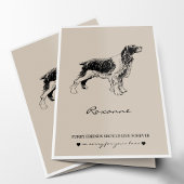 Pet Loss Pet Memorial Hondenliefhebber Spaniel Sym Kaart