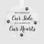 Pet Loss Quote - Aangepaste hondenfoto - Pet Memor Ornament (achterkant)