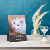 Pet Loss Quote Sympathy Kat Memorial Fotoplaat (Zijkant)