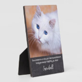 Pet Loss Quote Sympathy Kat Memorial Fotoplaat (Zijkant)