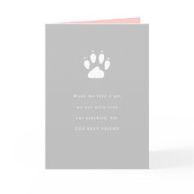 Pet Loss Sidekick Sympathy Card