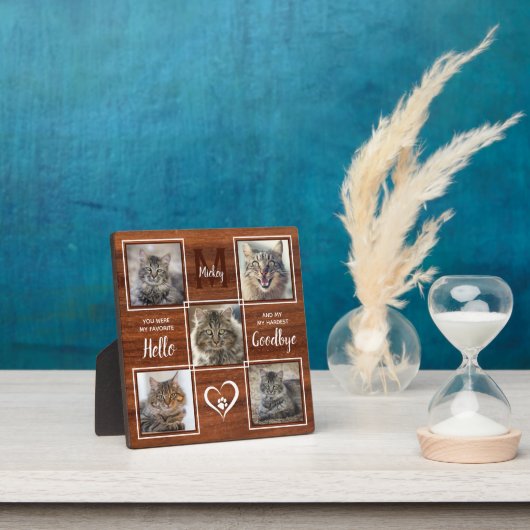 Pet Loss Specialized Unieke Kat Memorial Fotoplaat (Insitu)