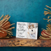 Pet Loss Sympathie Gepersonaliseerde foto van Pet Fotoplaat (Zijkant)