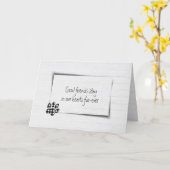 Pet Loss Sympathie Gingham Pawprint Kaart (Gele Bloem)