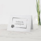 Pet Loss Sympathie Gingham Pawprint Kaart (Voorkant)