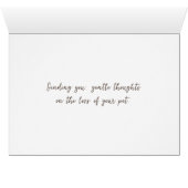 Pet Loss Sympathie Golden Retriever (Binenzijde Horizontaal (Onderkant))