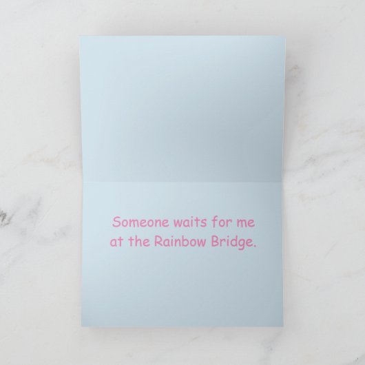 Pet Loss sympathie Kaart (Binnen)