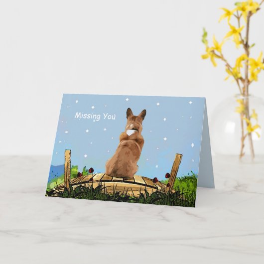 Pet Loss sympathie Kaart (Gele Bloem)