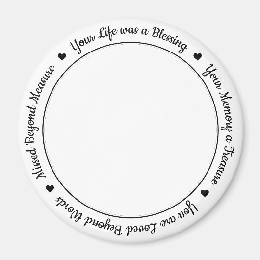 Pet Loss Sympathie Keepslag Pet Memorial Magneet (Voorkant)