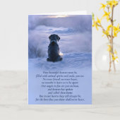 Pet Loss Sympathie Spiritueel verlies van hondenge Kaart (Gele Bloem)