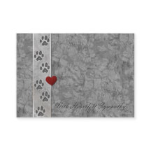 Pet Loss Sympathie Visitekaartje